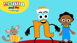 Meet Letter N  Learn the Alphabet with Akili  Cartoons from Africa for Preschoolers [upl. by Reifinnej780]