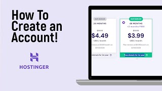 How to Create an Account on Hostinger easy [upl. by Daveta128]
