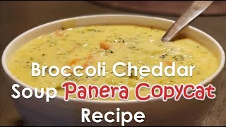 Broccoli Cheddar Soup AMAZING  Panera Broccoli cheddar soup copycat recipe [upl. by Gnolb]