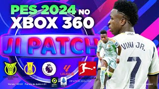 PES 2024 NO XBOX 360 AO VIVO  JI PATCH  PES 2018 ATUALIZADO 2024 [upl. by Travers]