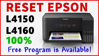 Resetting Epson L4150 amp L4160 Printers  Free Reset Program Download [upl. by Gombach427]