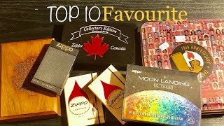 Top 10 Favourite Zippos [upl. by Yeclehc]