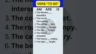 How to use VERB “TO BE”  Complete Sentences shorts [upl. by Eidac]