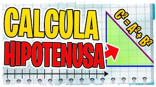 Como Calcular la Hipotenusa de un Triángulo Rectángulo ✅ [upl. by Leunammi]