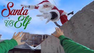 Santa Vs Elf  Parkour POV [upl. by Mathis]