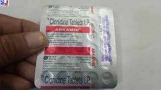 Arkamin Tablet  Clonidine Tablet  Arkamin Tablet uses side effects benefit Review Hindi [upl. by Wiedmann]