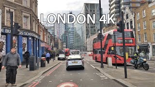 London 4K  Main Street  City Of London  Driving Downtown  England [upl. by Balf]