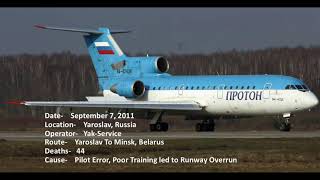 The Deadliest Crashes of The Yakolev Yak42 [upl. by Rebmyk]