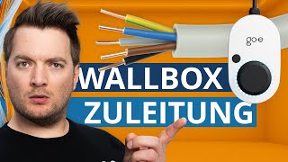 Wallbox Zuleitung Kabelquerschnitt amp Vorsorgungszuleitung  goe goecharger wallbox [upl. by Wehrle]