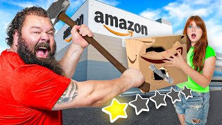 World’s STRONGEST Man VS 1Star AMAZON items [upl. by Carrillo94]