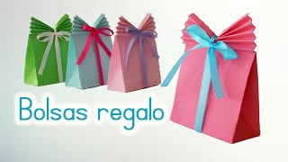 Bolsas de papel para regalo fáciles de hacer  Innova Manualidades [upl. by Billy]