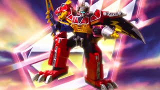 Power Ranger Dino Charge  Combinando el Trex Zord y el Pterazord  Capitulo 13 [upl. by Edya]