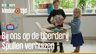 Spullen verhuizen  Bij ons op de boerderij  Kindertijd KRONCRV [upl. by Abrahams779]