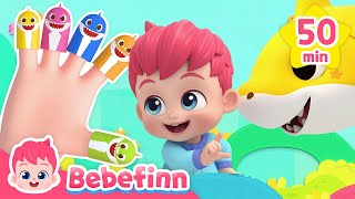 BEST Good Morning Baby Shark and Dinosaurs ㅣBebefinn Song CompilationㅣNursery Rhymes for Kids [upl. by Torres]