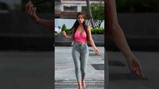 Gorgeous model in fancy tight pants street style fashion fashion style outfit shorts [upl. by Liss]