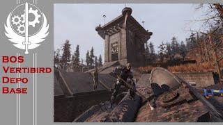 Fallout 76 BOS Vertibird Depo Site  Chrashed Vertibird in Crainberry Bog [upl. by Aihselef]