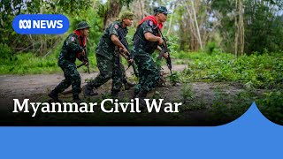 Inside Myanmars fight to overthrow the military junta  ABC News [upl. by Analeh863]