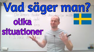 Vad säger man olika situationer SFI [upl. by Aizti98]