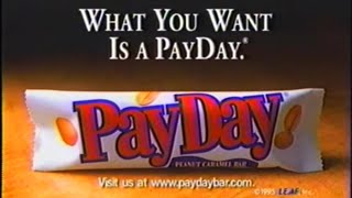 1995 Payday Candy Bar Commercial [upl. by Brittany]