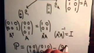 Linear Algebra Video  46 Projection Matrix Problem  Example 1 [upl. by Fitz]