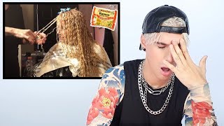 Hairdresser Reacts to Ramen Noodle Perm [upl. by Alysoun]