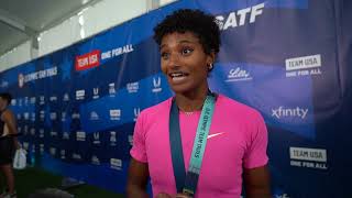 Anna Cockrell Got Emotional Talking About Dalilah Muhammads Impact In The 400mH [upl. by Ayat]