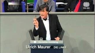 Ulrich Maurer DIE LINKE »Sie sind opportunistisch und scheinheilig« [upl. by Seluj902]