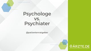 Psychologe vs Psychiater [upl. by Llewoh]