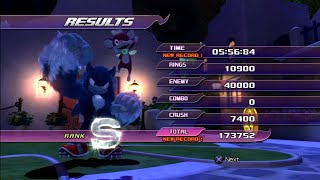 Sonic Unleashed PS3 Apotos Night Windmill Isle Act 2 S rank  Reverofenola [upl. by Annekam]