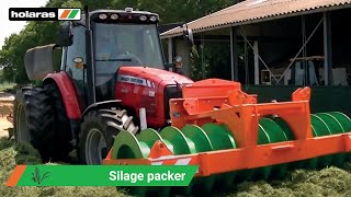 Holaras  JUMBO  STEGO 300 Kuilwals  Silowalze  Silage Packer [upl. by Mehetabel149]