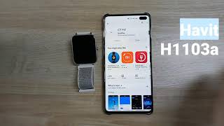 How to connect Havit H1103A smartwatch in app [upl. by Ayikan]