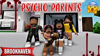 PSYCHO PARENTS  BROOKHAVEN MINI MOVIE RP Brookhaven Roblox [upl. by Adey]