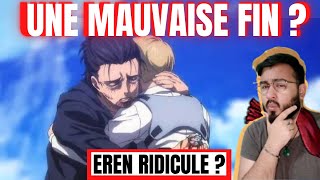 LA FIN DE LATTAQUE DES TITANS NE POUVAIT PAS ETRE SATISFAISANTE  AUREVOIR EREN  SNK FIN  REVIEW [upl. by Anneiv665]