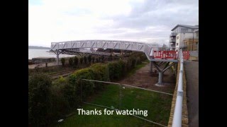 New footbridge Hamworthy Park Goods branch line Poole [upl. by Eninnej]