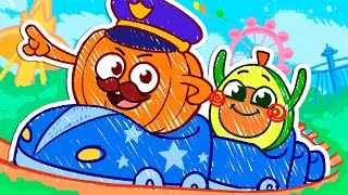 Amusement Park Safety🎡 Play Safe  Best Kids Cartoon by VocaVoca Stories 🥑💖 [upl. by Taveda61]