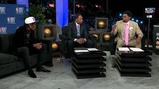 Welcome to Detroit Jalen Rose salutes Jaden Iveys selection to Pistons  2022 NBA Draft [upl. by Iral]