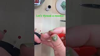 🪡How Do I Use A Needle Threader 🪡sewing howtosew [upl. by Nork]