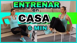 EJERCICIOS EN CASA PARA BAJAR DE PESO  ADELGAZAR TODO EL CUERPO EN 6 MIN  NatyGlossGym [upl. by Neenwahs]