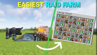 EASIEST Raid Farm in Minecraft 120 [upl. by Killen]