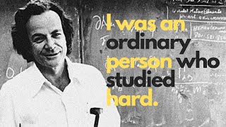 Theres no such thing as MIRACLE Richard Feynman advice to students  selfimprovement video [upl. by Fiertz934]