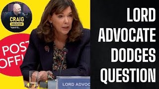 Lord Advocate amp SNP Cabinet member Dorothy Bain dodged Horizon question in Holyrood today [upl. by Ettedranreb]