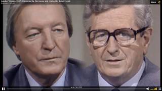 Haughey vs Fitzgerald  Leaders Debate for Election 87 [upl. by Avilo]