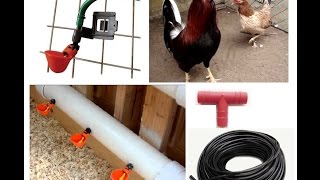 Bebederos automáticos para aves tipo charola con clip [upl. by Annadroj]