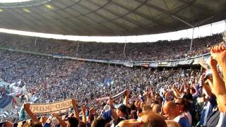 DFB Pokalfinale 2011 Königsblauer S04 live performt [upl. by Nerok352]