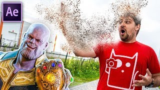 THANOS DISINTEGRATION  After Effects NO PLUGINS [upl. by Ramgad174]