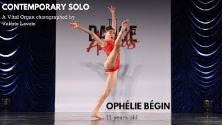 CONTEMPORARY SOLO OPHELIE BEGIN 11 YEARS OLD Solo for Best Dancer Dance Awards Las Vegas 2018 [upl. by Herculie]