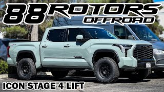 ICON STAGE 4 SUSPENSION LIFT ON 2023 TOYOTA TUNDRA TRD OFFROAD [upl. by Edualcnaej46]