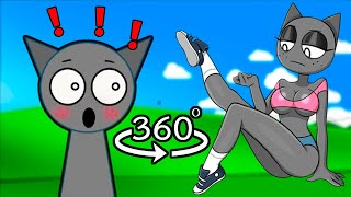 Gray has a sister  Incredibox Sprunki 360° VR  Wenda x Gray Funny moments [upl. by Lahsiv181]