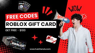 Get New Roblox Gift Card Giveaway FREE 100  🤑 [upl. by Yelkrab]