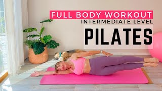 40 Minute Body Sculpt Pilates with No Equipment  Intermediate Pilates  At Home Workout [upl. by Conte]